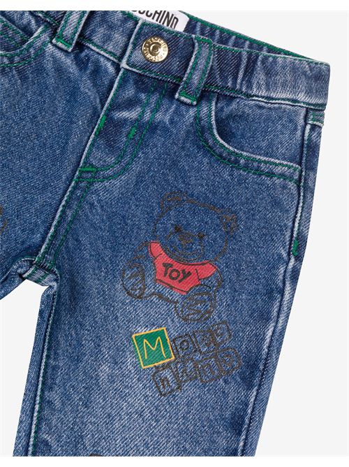 jeans girl blue MOSCHINO KIDS | MUP04ZL0E29/40290